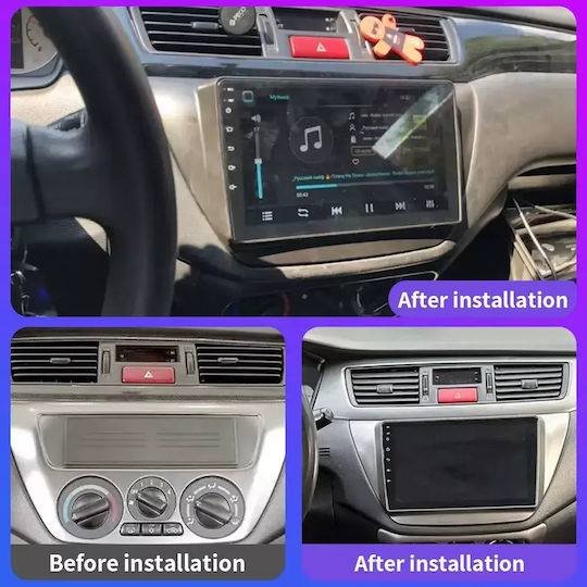 Auto-Audiosystem für Mitsubishi Lancer 2000-2007 mit Bluetooth USB Eingebautes Wi-Fi GPS Apple CarPlay Android Auto Touchscreen 9 Zoll