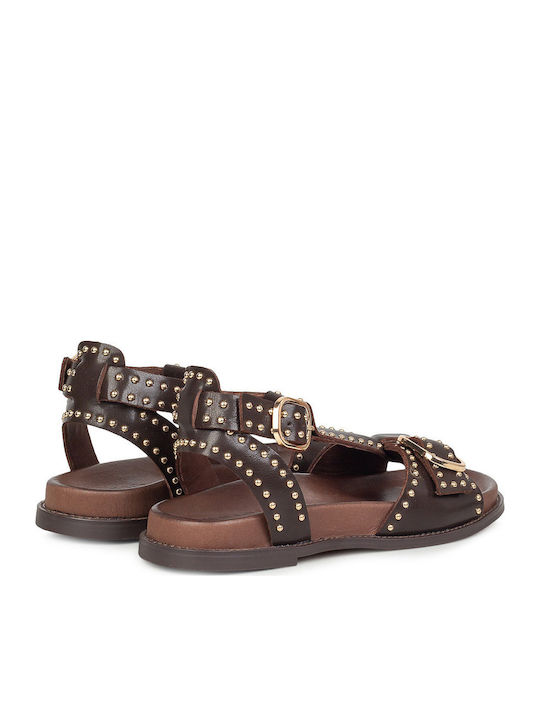 Women's Flat Sandals Brown