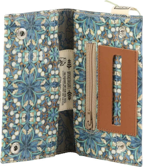 Lazydayz Tobacco Pouch Made of Artificial Leather Handmade with Button Multicolour Multicolour
