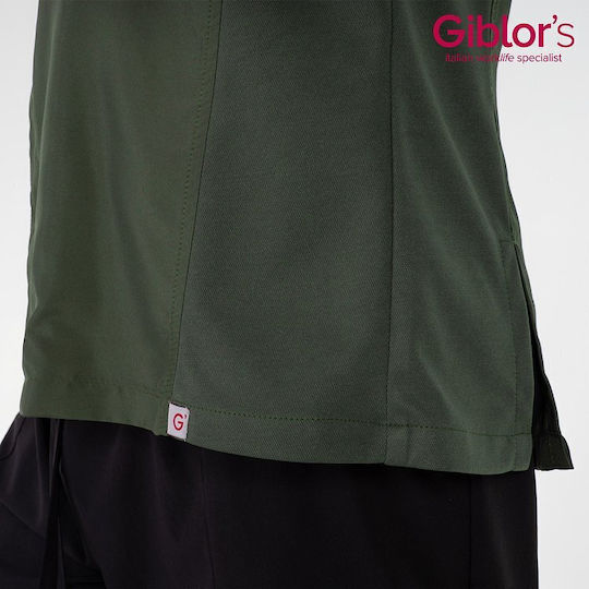 Giblor's Σακάκι Σεφ 100% Microfiber Χακί