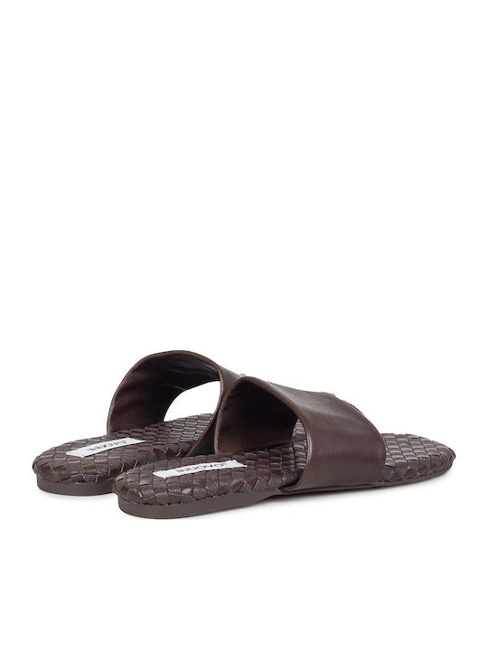 Damen Flache Sandalen Braune