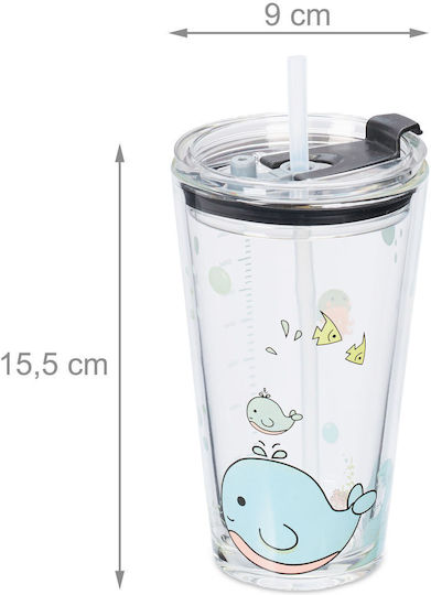 Relaxdays Păhărel Pentru Copii Din Plastic Roz