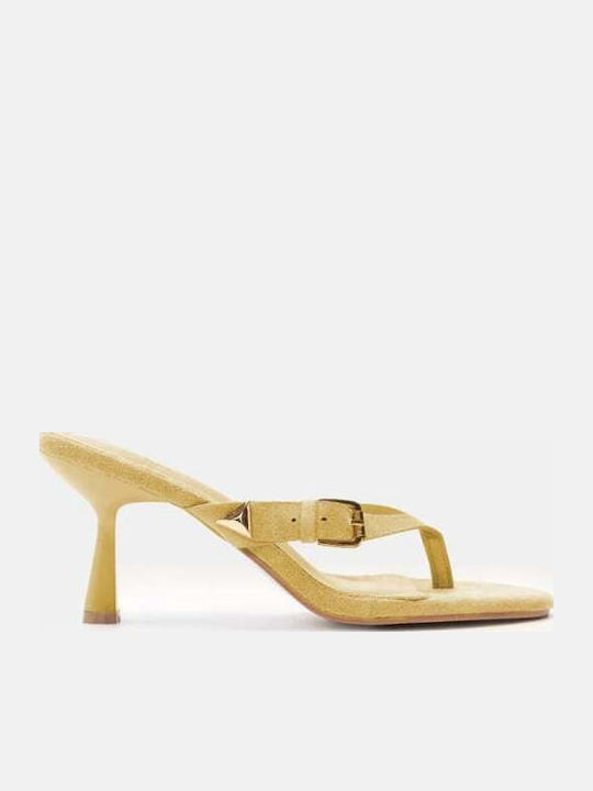 Damen Sandalen Gelbe