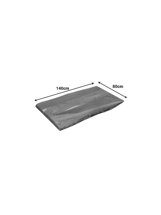 Pakketo Pozier Επιφάνεια Τραπεζιού από Μασίφ Ξύλο 140x80x4cm 379-000052