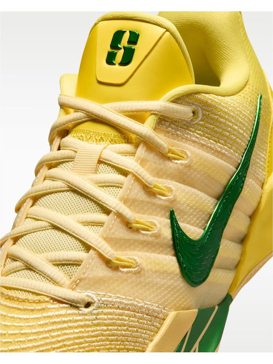 Sabrina 3 Oregon Low Basketball Shoes Yellow Strike Pale Yellow Apple Green