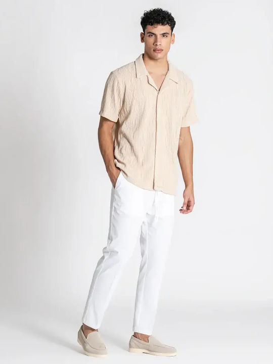 Short Sleeve Shirt Sand Beige