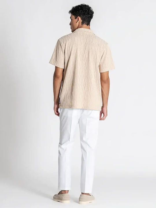 Short Sleeve Shirt Sand Beige