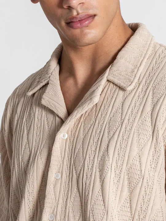 Short Sleeve Shirt Sand Beige