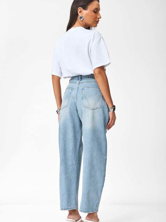 Γυναικείο Jean Παντελόνι με Σκισίματα σε Baggy Γραμμή