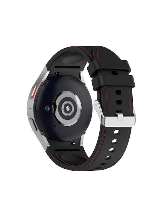 Λουράκι Galaxy Watch 6 6 Classic Fits All 20mm Black Red Oem