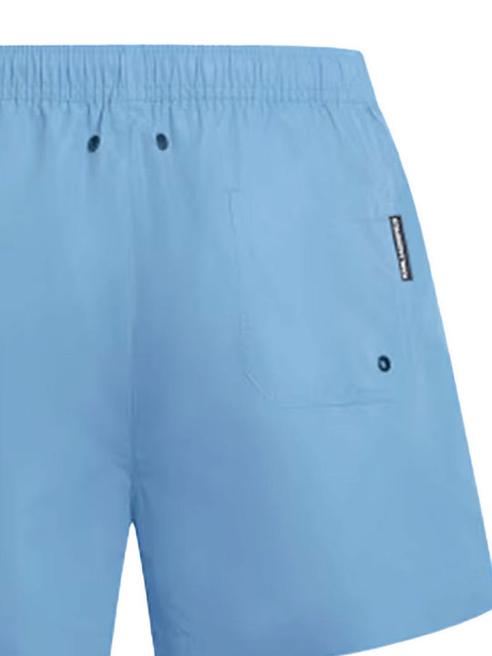 Costum de Baie Bermude Bărbătesc Bleu-Argintiu