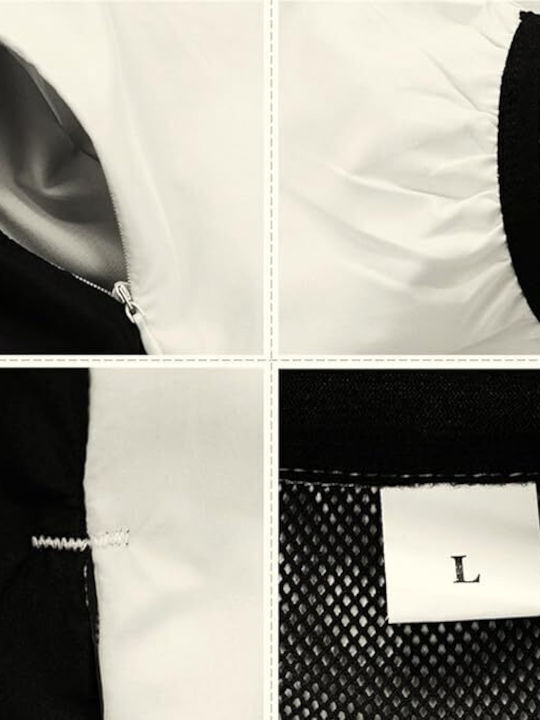 Ärmelloses Activewear Jacke Wasserdicht Weiß