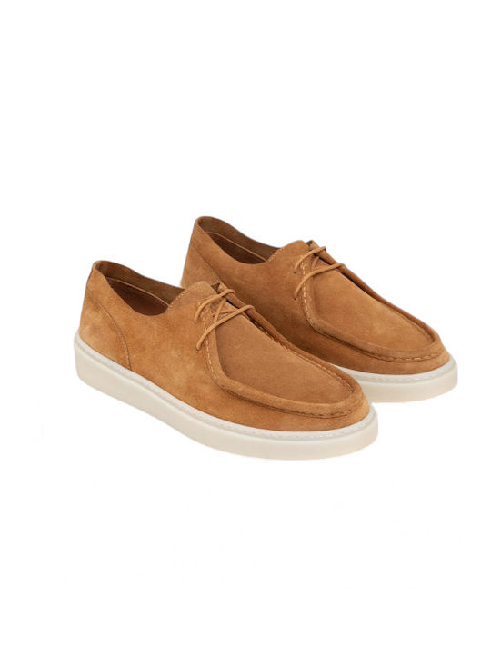 Wildleder Herren Mokassins in Tabac Braun Farbe