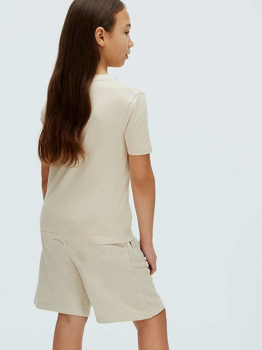 Kids Fabric Shorts/Bermuda Ecru