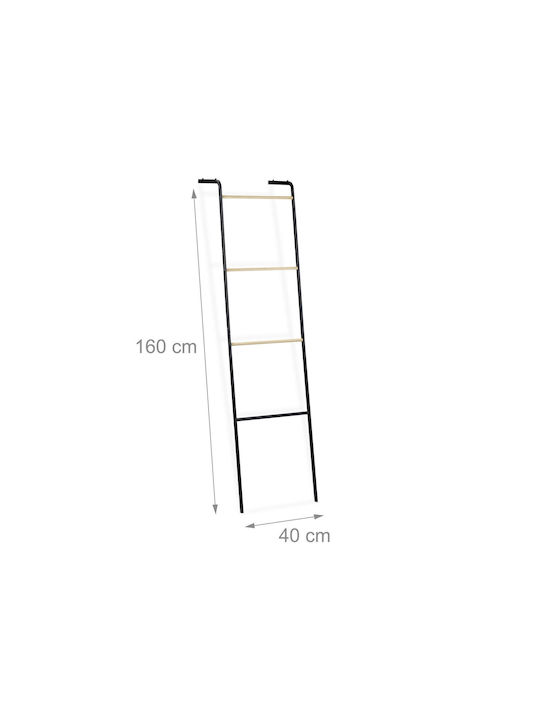 Relaxdays Wall-Mounted 40x160cm Black