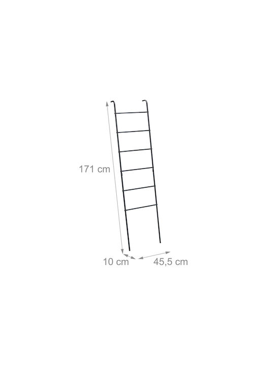 Relaxdays Montat Pe Perete 45.5x10cm Inox Gri