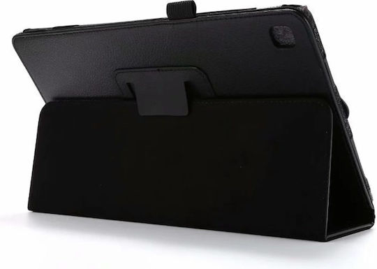 Husă Flip Textură Litchi Neagră Galaxy Tab A7 2020/2022