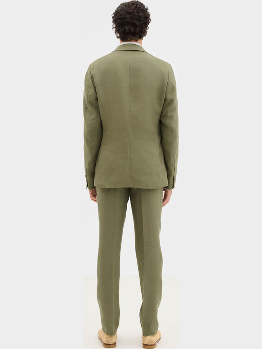 Summer Men's Khaki Suit