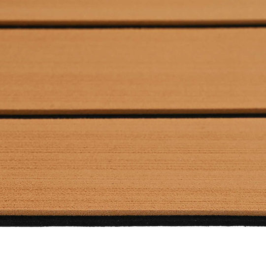 Boat Mat Striped Brown Black 240 x 60 Cm Eva 42046772 Brown