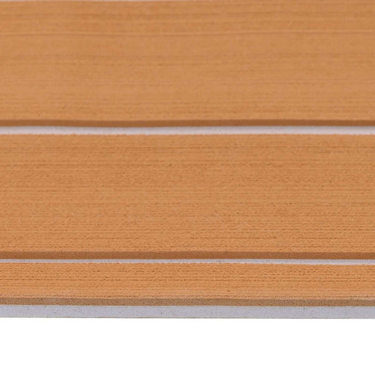 Mat Boat Striped Brown White 240 x 60 Cm Eva 42046774 Dark Grey