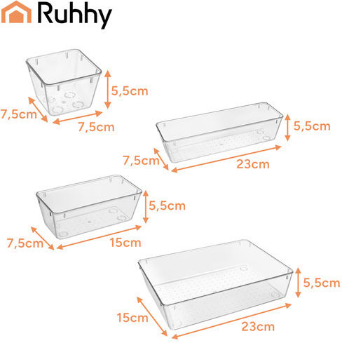 Ruhhy Tabletop Plastic Base 8 Pieces