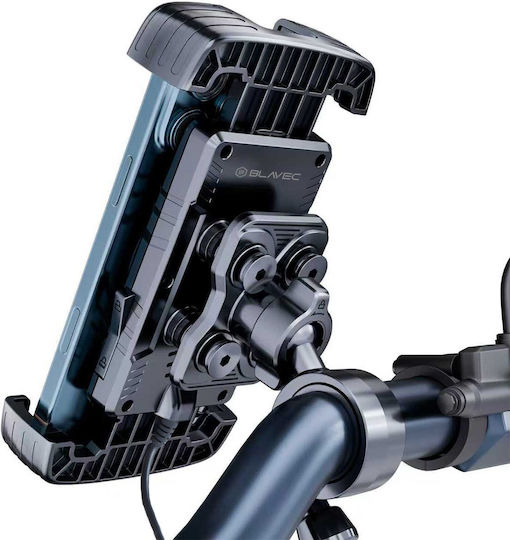 Blavec Uchwyt Rowerowy Motocyklowy Bvc-01 Velo To Handlebar Induction Charging Shock Absorbtion Bvc01-icsahb Black