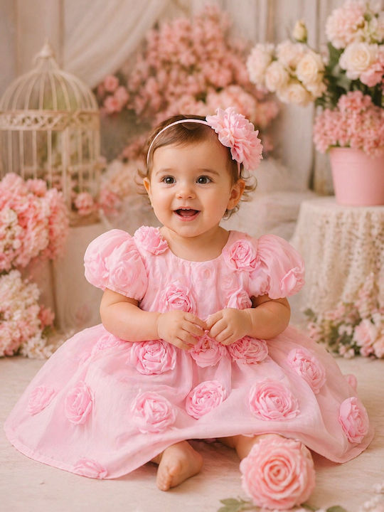 Girls Dress Floral White G221