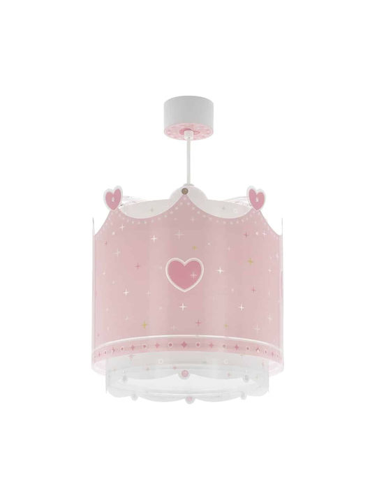 Ango Little Queen Einfaches Licht Kinderzimmer-Deckenleuchte aus Kunststoff 15W mit E27-Fassung Rosa