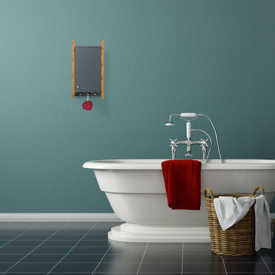 Relaxdays Dulap De Baie 58x31.5x15cm Gri