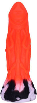 Fantasy Alien Liquid Silicone Dildo Suction Cup 20.3cm Red