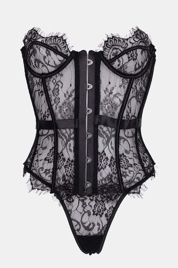 Lace Underwear Corset Black
