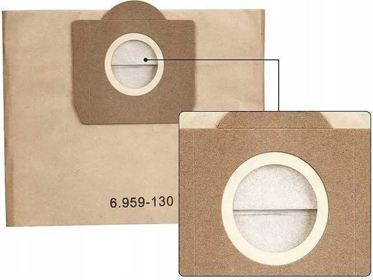 Staubsaugerbeutel 5 Stück Kompatibilität mit Staubsauger Karcher