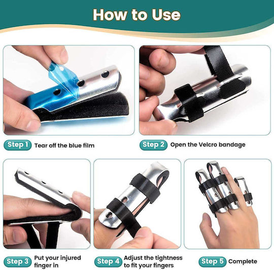 Finger-Schienen 3 Größen Aluminium Ednyzakrn