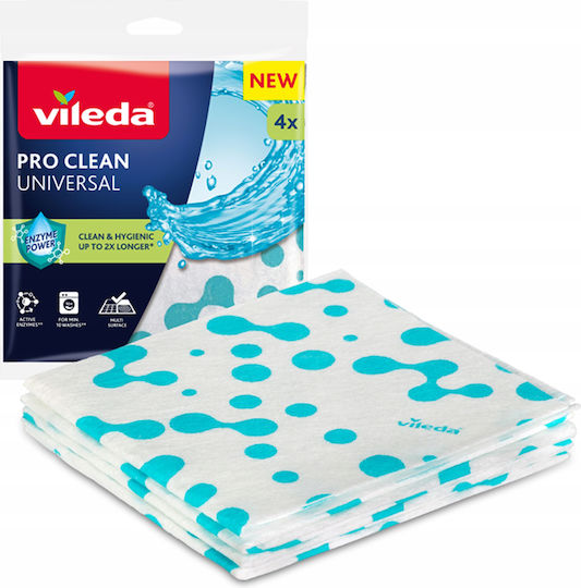 Vileda Pro Clean Universal Cloth Enzymes 4 Pcs