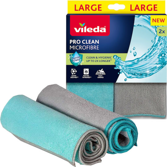 Vileda Pro Clean Mikrofasertücher Enzyme 2 Stück