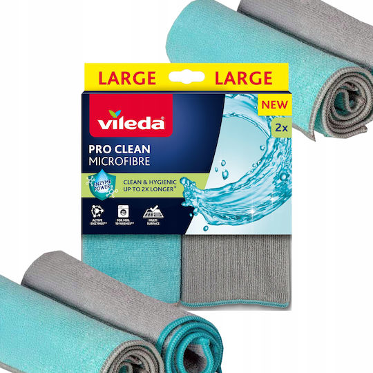 Vileda Pro Clean Mikrofasertücher Enzyme 2 Stück