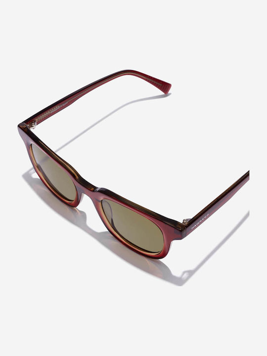 Hawkers Men's Sunglasses with Brown Horn-Rimmed Frame and Brown Lens