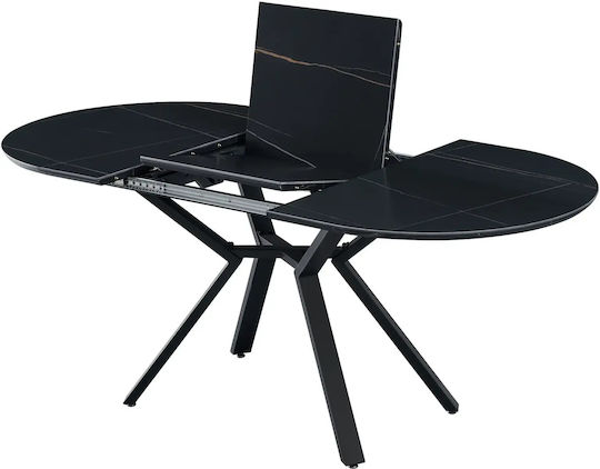 Hemlock Extendable Wooden Brown Kitchen Table 130x80x75cm
