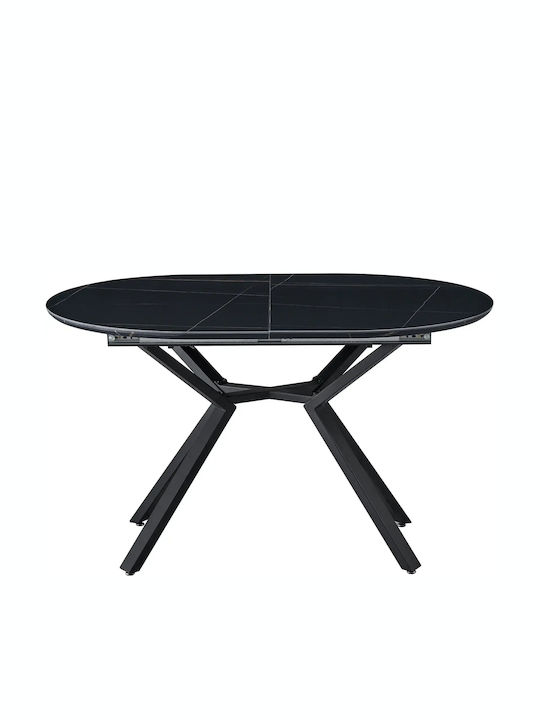Hemlock Разтегателна Кухненска Маса Дървена Сива 130x80x75см