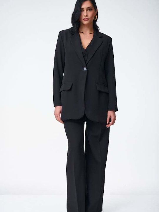 Women's Black Set with Trousers