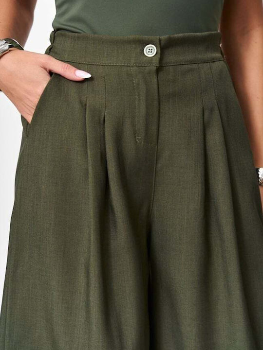 Pantaloni Scurți Pentru Femei Bermude Kaki