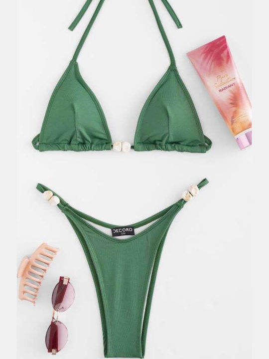 Set Bikini Τριγωνάκι Χακι