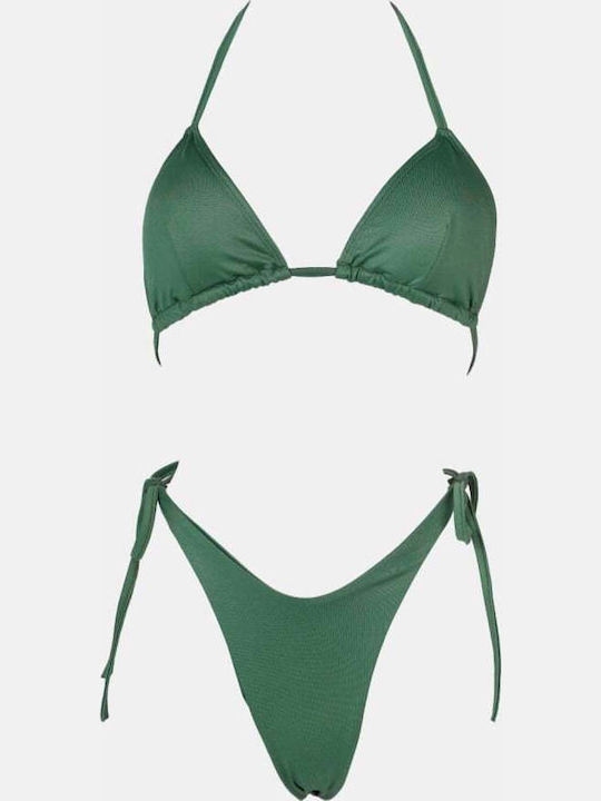 Set Bikini Τριγωνάκι Χακι