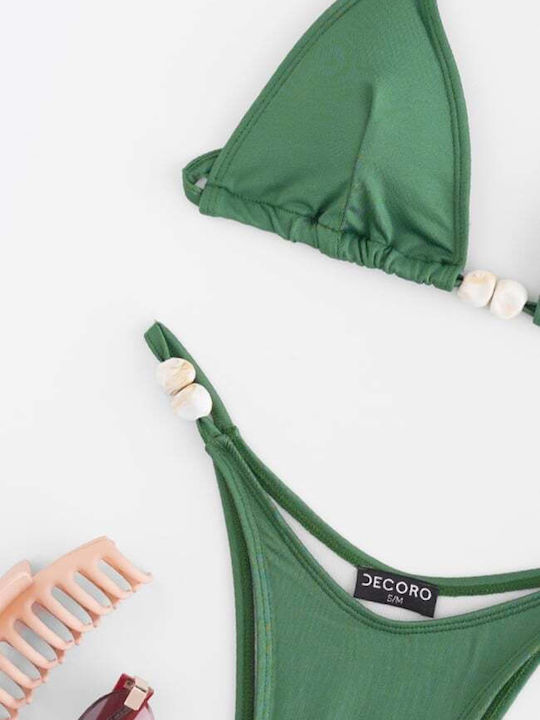 Set Bikini Τριγωνάκι Χακι