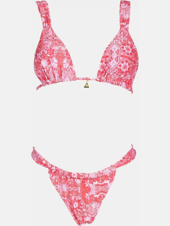 Set Bikini Τριγωνάκι Ροζ