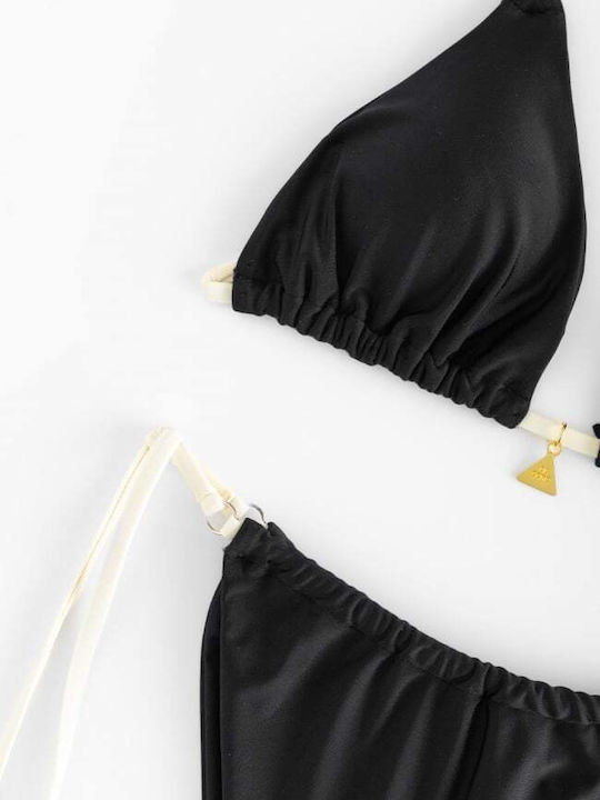 Set Bikini Dreieck Schwarz