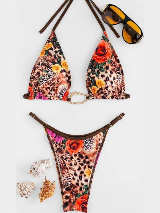 Set Bikini Dreieck Orange