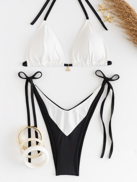 Set Bikini Dreieck Schwarz