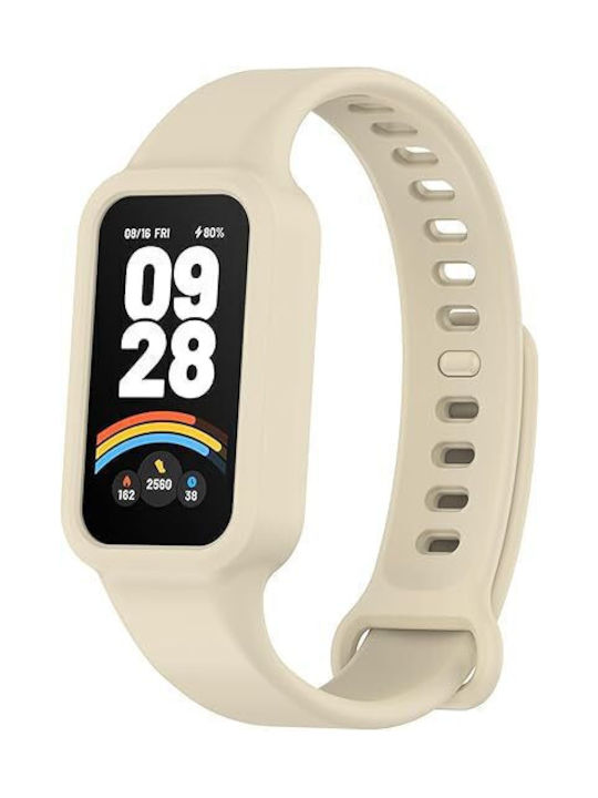 Λουράκι Σιλικόνης Μπεζ (Xiaomi Smart Band 9 Active)