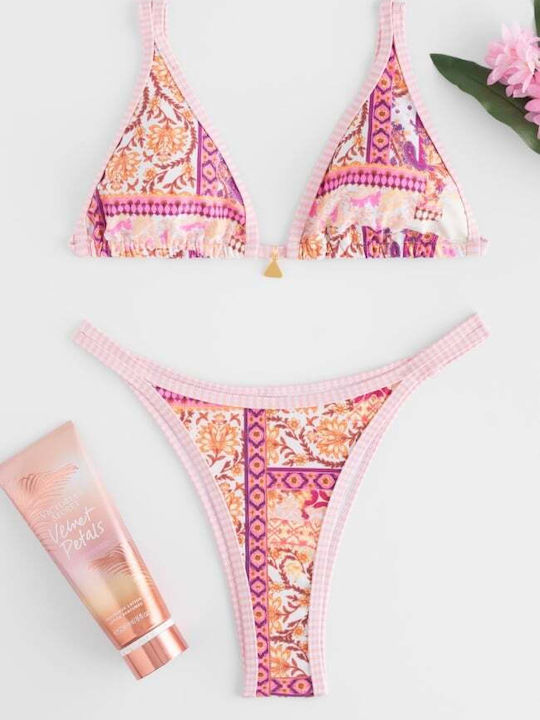 Set Bikini Dreieck Rosa
